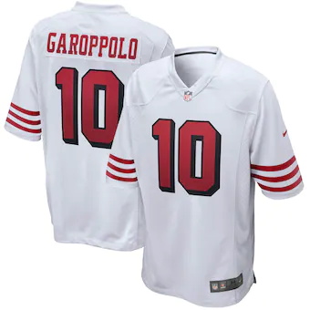 mens nike jimmy garoppolo white san francisco 49ers alterna